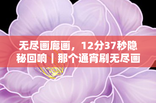 无尽画廊画,12分37秒隐秘回响|那个通宵刷无尽画廊的夜晚,我听见哽咽在走廊尽头 无尽画廊画,12分37秒隐秘回响|那个通宵刷无尽画廊的夜晚,我听见哽咽在走廊尽头