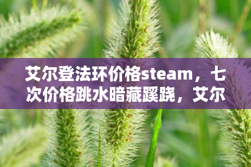 艾尔登法环价格steam,七次价格跳水暗藏蹊跷,艾尔登法环背后真相让我后背发凉 艾尔登法环价格steam,七次价格跳水暗藏蹊跷,艾尔登法环背后真相让我后背发凉