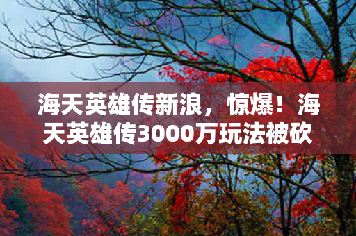 海天英雄传新浪,惊爆!海天英雄传3000万玩法被砍,背后隐情让人吓一跳! 海天英雄传新浪,惊爆!海天英雄传3000万玩法被砍,背后隐情让人吓一跳!