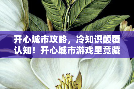 开心城市攻略,冷知识颠覆认知!开心城市游戏里竟藏着目瞪口呆的隐形炸弹 开心城市攻略,冷知识颠覆认知!开心城市游戏里竟藏着目瞪口呆的隐形炸弹