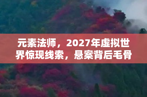 元素法师,2027年虚拟世界惊现线索,悬案背后毛骨悚然真相等你揭开! 元素法师,2027年虚拟世界惊现线索,悬案背后毛骨悚然真相等你揭开!