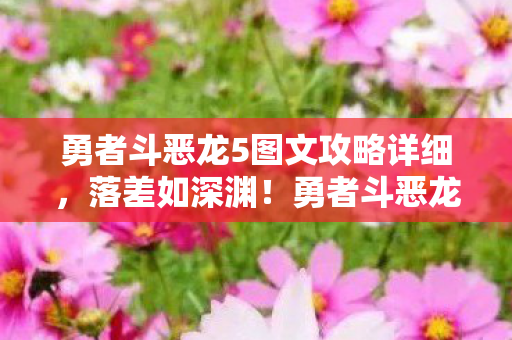 勇者斗恶龙5图文攻略详细,落差如深渊!勇者斗恶龙5真相揭露,笑着笑着,泪已决堤 勇者斗恶龙5图文攻略详细,落差如深渊!勇者斗恶龙5真相揭露,笑着笑着,泪已决堤