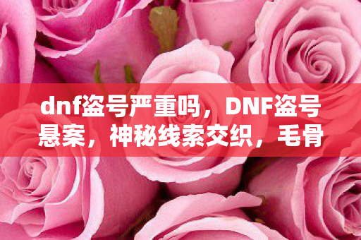 dnf盗号严重吗，DNF盗号悬案，神秘线索交织，毛骨悚然真相待揭！