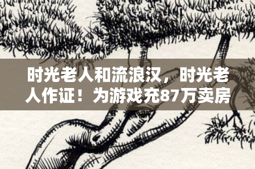 时光老人和流浪汉,时光老人作证!为游戏充87万卖房离婚,这隐情让我吓一大跳! 时光老人和流浪汉,时光老人作证!为游戏充87万卖房离婚,这隐情让我吓一大跳!
