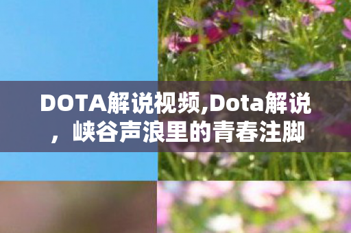 DOTA解说视频,Dota解说,峡谷声浪里的青春注脚 DOTA解说视频,Dota解说,峡谷声浪里的青春注脚
