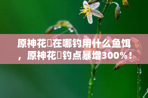 原神花鳉在哪钓用什么鱼饵,原神花鳉钓点暴增300%!99%玩家错过的资源通胀竟藏着万亿级生态链 原神花鳉在哪钓用什么鱼饵,原神花鳉钓点暴增300%!99%玩家错过的资源通胀竟藏着万亿级生态链