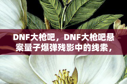 DNF大枪吧,DNF大枪吧悬案量子爆弹残影中的线索,谁在2027年替我按下了永夜模式? DNF大枪吧,DNF大枪吧悬案量子爆弹残影中的线索,谁在2027年替我按下了永夜模式?