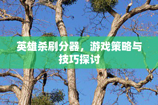 游戏策略与技巧探讨图片