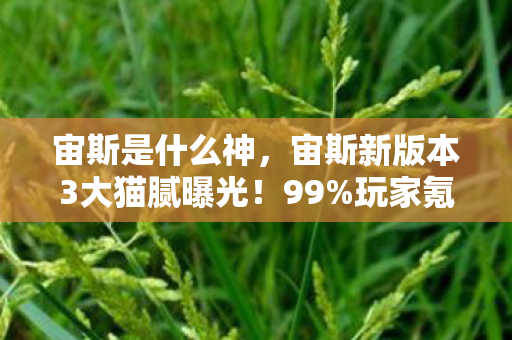 宙斯是什么神,宙斯新版本3大猫腻曝光!99%玩家氪金后直呼上头到想摔手机 宙斯是什么神,宙斯新版本3大猫腻曝光!99%玩家氪金后直呼上头到想摔手机