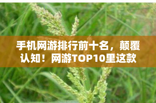 手机网游排行前十名,颠覆认知!网游TOP10里这款游戏藏着目瞪口呆的冷知识,你玩的竟是时间囚徒? 手机网游排行前十名,颠覆认知!网游TOP10里这款游戏藏着目瞪口呆的冷知识,你玩的竟是时间囚徒?
