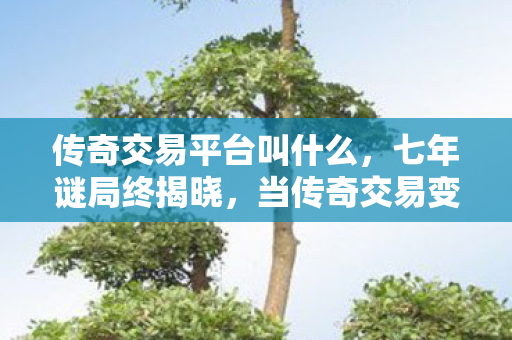 传奇交易平台叫什么,七年谜局终揭晓,当传奇交易变成最后的泪目告别 传奇交易平台叫什么,七年谜局终揭晓,当传奇交易变成最后的泪目告别