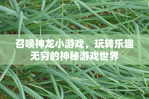 玩转乐趣无穷的神秘游戏世界图片