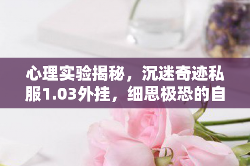 心理实验揭秘，沉迷奇迹私服1.03外挂，细思极恐的自我麻醉
