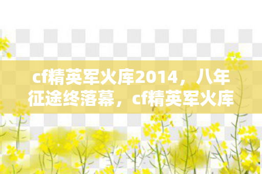 cf精英军火库2014,八年征途终落幕,cf精英军火库谜局散,泪目无声 cf精英军火库2014,八年征途终落幕,cf精英军火库谜局散,泪目无声