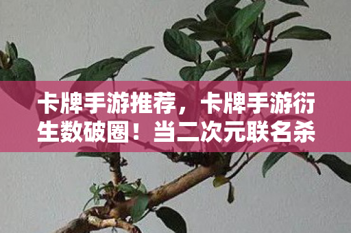 卡牌手游推荐,卡牌手游衍生数破圈!当二次元联名杀进菜市场,我的钱包先跪了 卡牌手游推荐,卡牌手游衍生数破圈!当二次元联名杀进菜市场,我的钱包先跪了