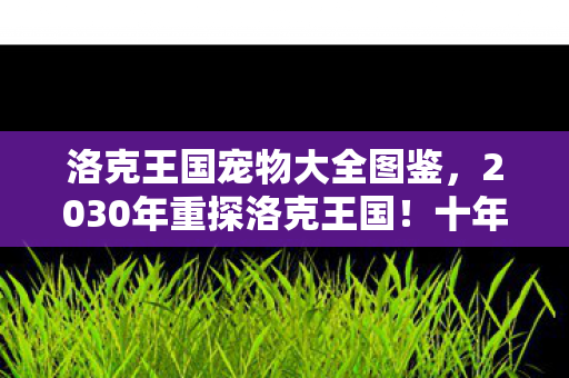 洛克王国宠物大全图鉴，2030年重探洛克王国！十年宠物变迁，哪些神宠至今震撼你心？