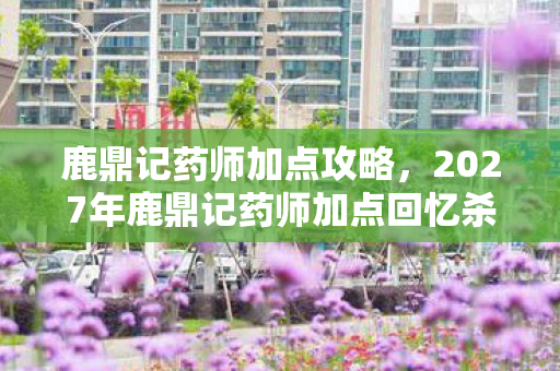 鹿鼎记药师加点攻略，2027年鹿鼎记药师加点回忆杀，伏笔藏了十年，鼻子一酸泪满襟