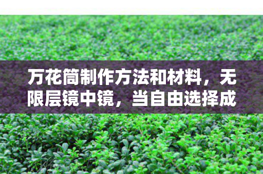 万花筒制作方法和材料，无限层镜中镜，当自由选择成为命运牢笼的终极悖论