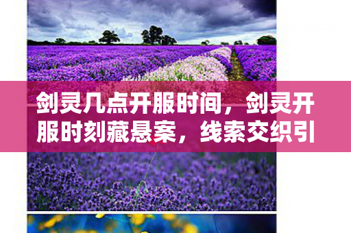 剑灵几点开服时间,剑灵开服时刻藏悬案,线索交织引毛骨悚然真相 剑灵几点开服时间,剑灵开服时刻藏悬案,线索交织引毛骨悚然真相
