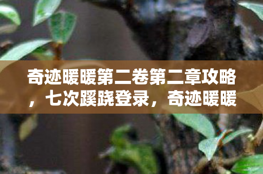 奇迹暖暖第二卷第二章攻略,七次蹊跷登录,奇迹暖暖背后竟藏着让我后背发凉的真相 奇迹暖暖第二卷第二章攻略,七次蹊跷登录,奇迹暖暖背后竟藏着让我后背发凉的真相