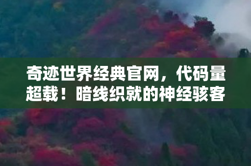 奇迹世界经典官网,代码量超载!暗线织就的神经骇客陷阱,头皮发麻的赛博永生实验 奇迹世界经典官网,代码量超载!暗线织就的神经骇客陷阱,头皮发麻的赛博永生实验