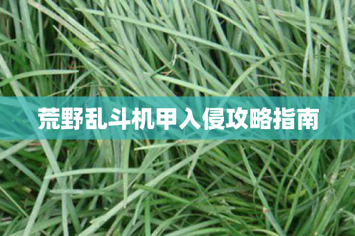 荒野乱斗机甲入侵攻略指南图片