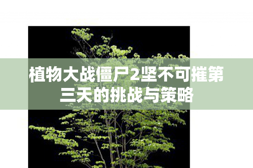 植物大战僵尸2坚不可摧第三天的挑战与策略图片