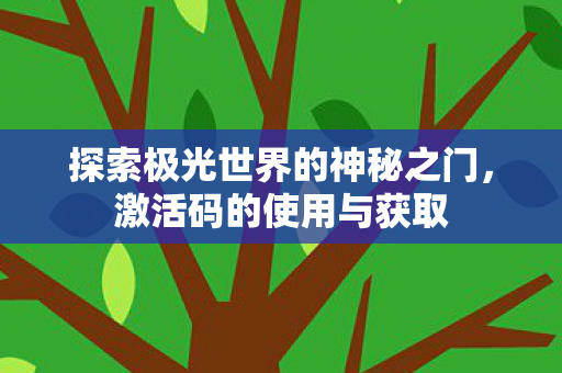 探索极光世界的神秘之门图片