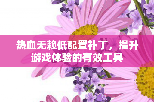 提升游戏体验的有效工具图片