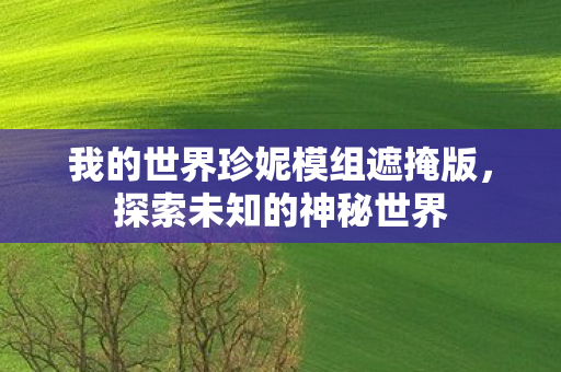 我的世界珍妮模组遮掩版图片