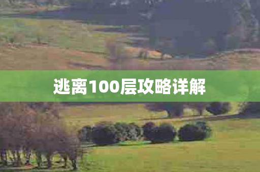 逃离100层攻略详解图片