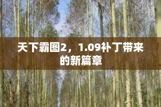 09补丁带来的新篇章图片