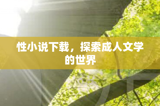 探索成人文学的世界图片