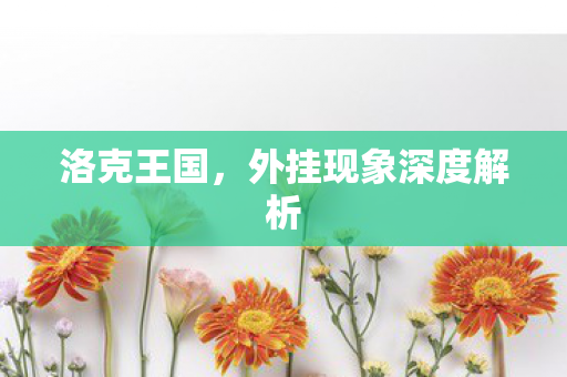 外挂现象深度解析图片
