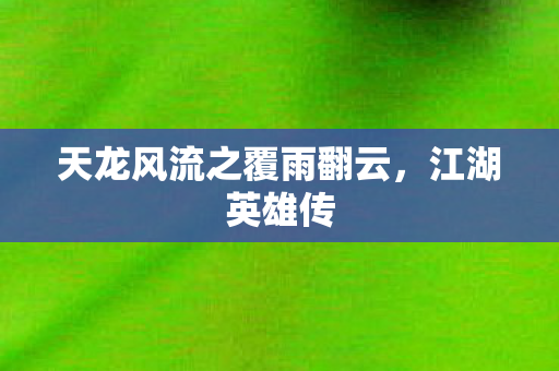 天龙风流之覆雨翻云图片