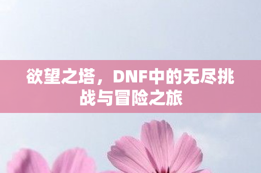 DNF中的无尽挑战与冒险之旅图片