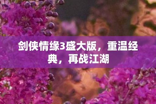 剑侠情缘3盛大版图片