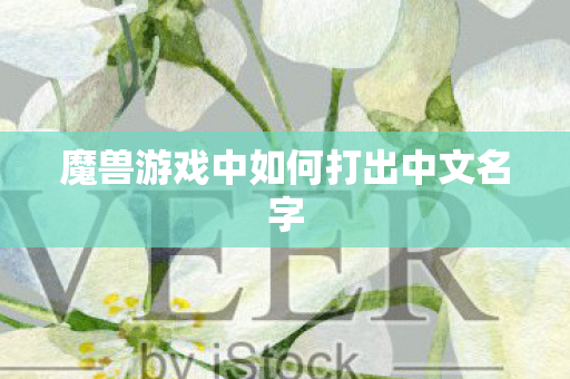 魔兽游戏中如何打出中文名字图片