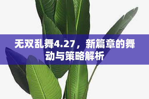 新篇章的舞动与策略解析图片