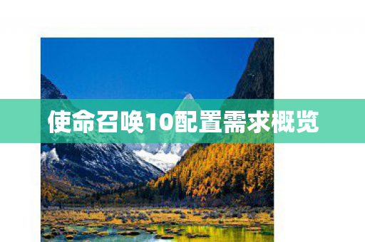 使命召唤10配置需求概览图片