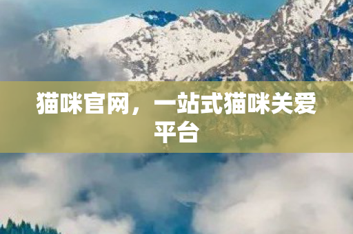 一站式猫咪关爱平台图片