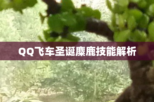 QQ飞车圣诞麋鹿技能解析图片