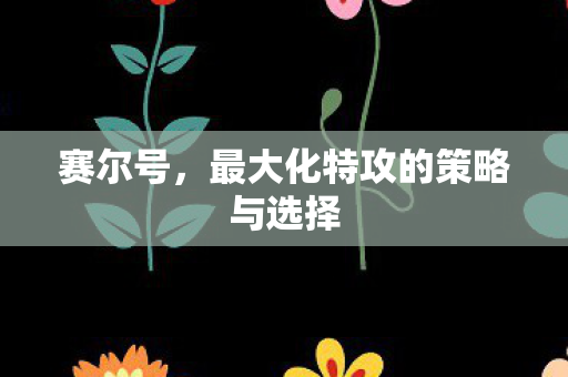 最大化特攻的策略与选择图片
