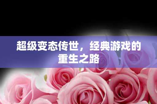 经典游戏的重生之路图片