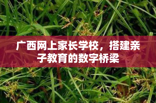搭建亲子教育的数字桥梁图片