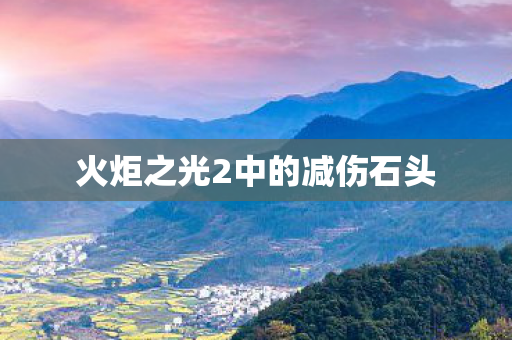 火炬之光2中的减伤石头图片