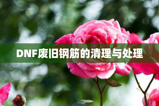 DNF废旧钢筋的清理与处理图片
