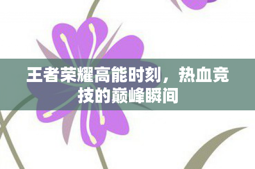 热血竞技的巅峰瞬间图片