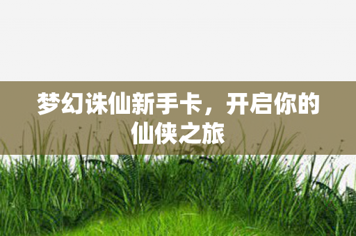 开启你的仙侠之旅图片