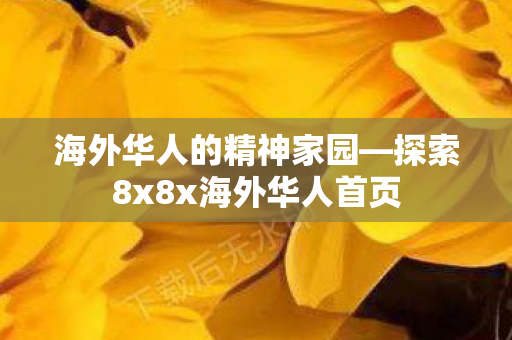 探索8x8x海外华人首页图片